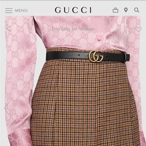 Gucci Double G leather belt ✨